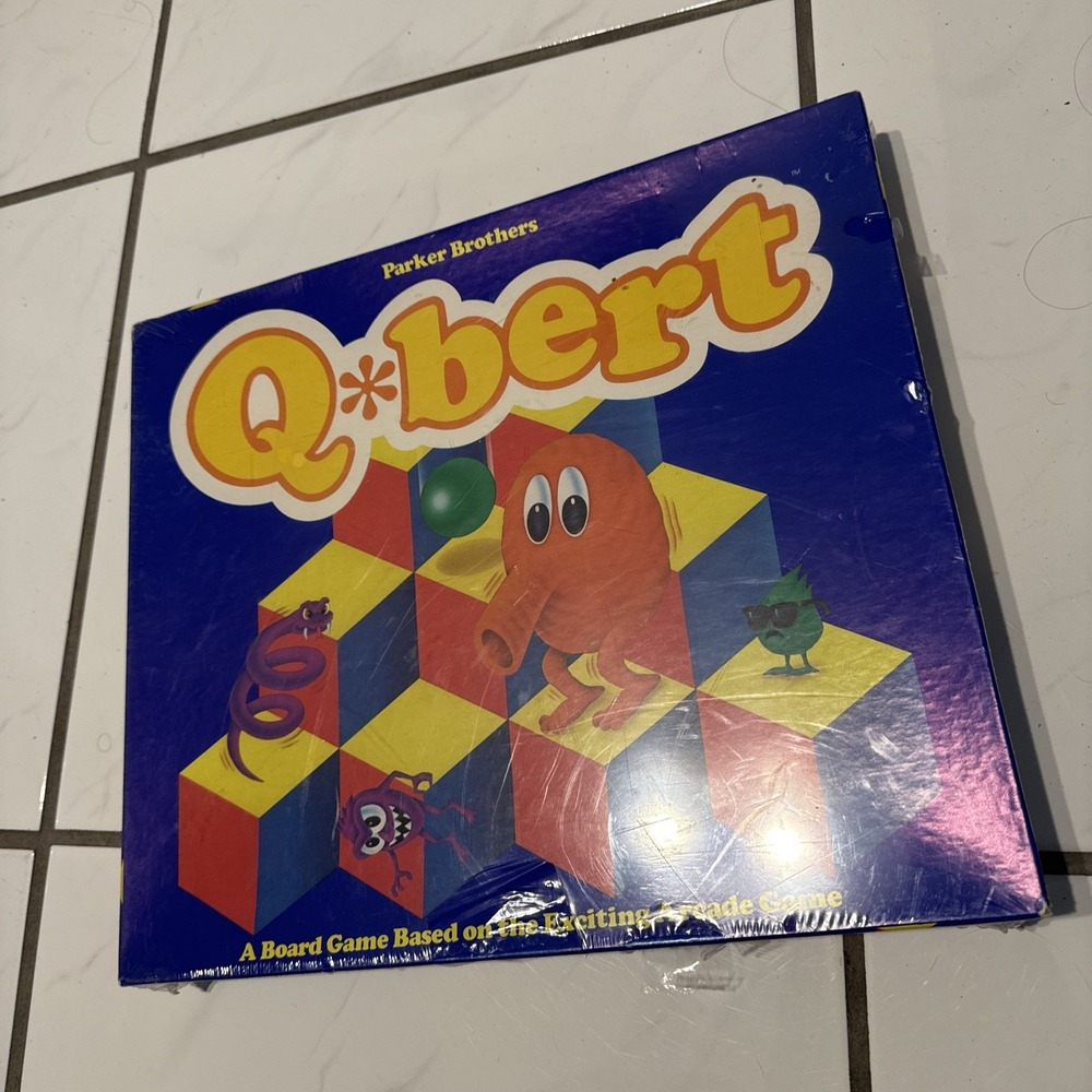 New Sealed Q*BERT Parker Brothers Vintage Board Game 1983 Gottlieb QBert Q-Bert
